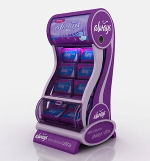 Promocijski izdelki za ženske lepote verige Dcardboard Isplay stojalo