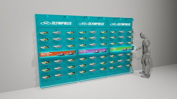 Wall Shoe Display